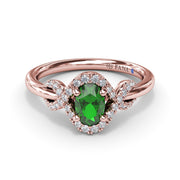 Love Knot Emerald Ring