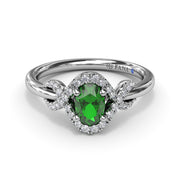 Love Knot Emerald Ring