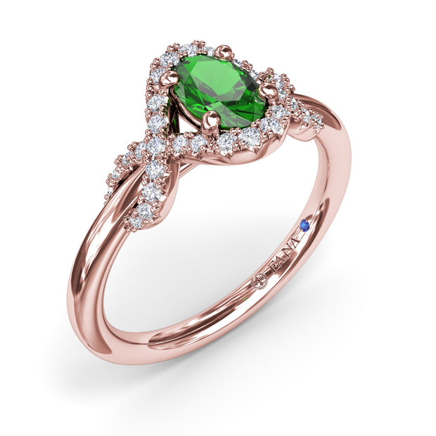Love Knot Emerald Ring