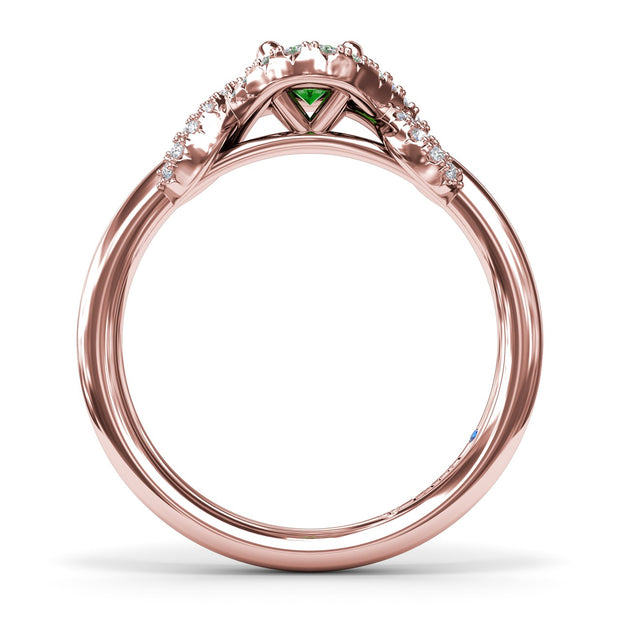 Love Knot Emerald Ring