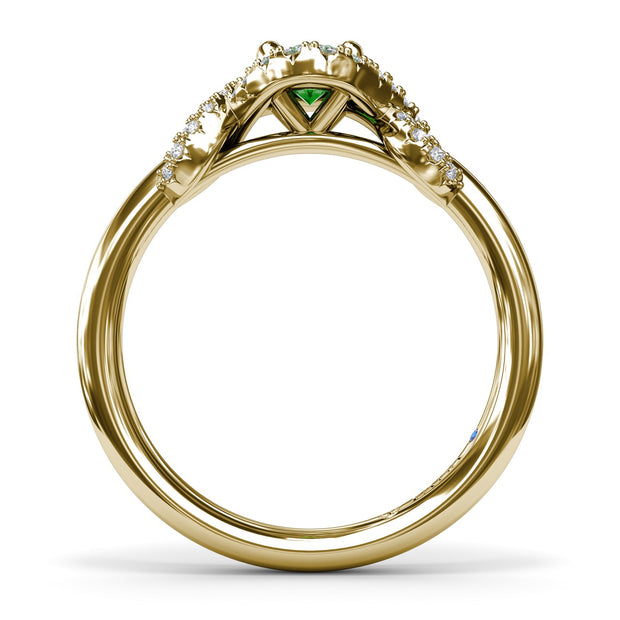 Love Knot Emerald Ring