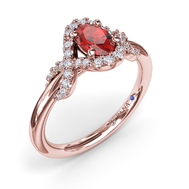 Love Knot Ruby Ring