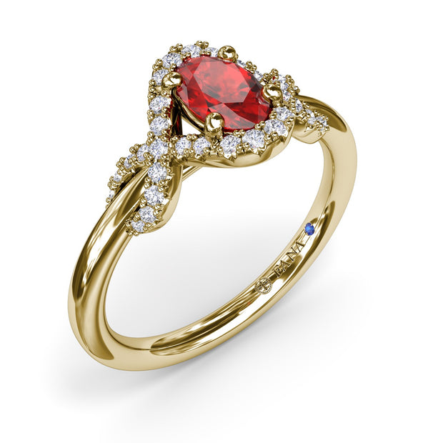 Love Knot Ruby Ring