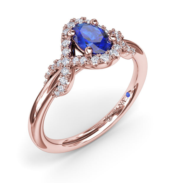 Love Knot Sapphire Ring