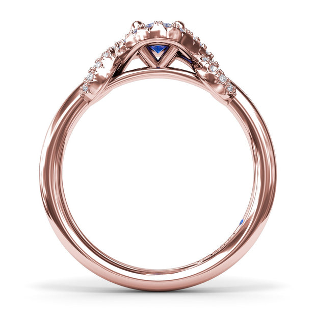 Love Knot Sapphire Ring