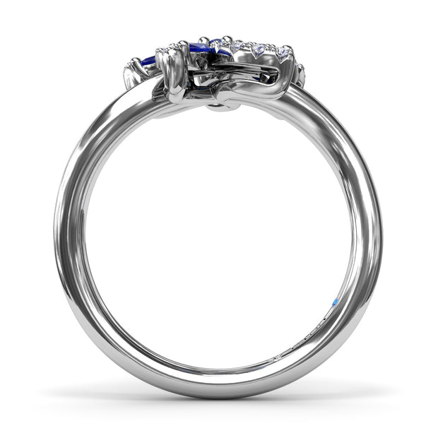 Sapphire and Diamond Catalina Ring