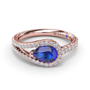 Sapphire and Diamond Wrap Ring