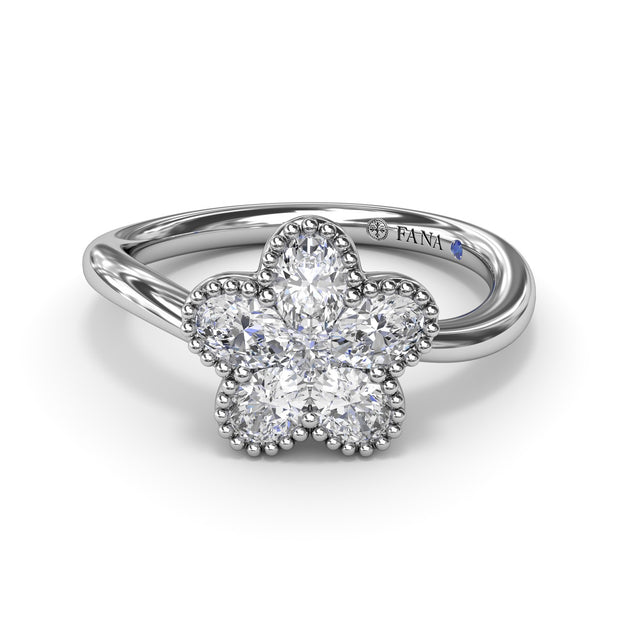 Magnolia Wave Diamond Ring