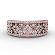 Geometric Pave Diamond Band