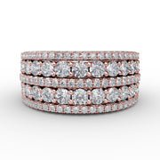 Five-Row Diamond Band