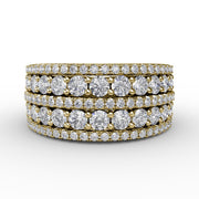 Five-Row Diamond Band