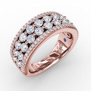 Four-Row Diamond Band