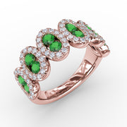 Think Like A Queen Emerald and Diamond Ring