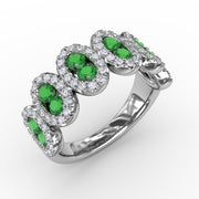 Think Like A Queen Emerald and Diamond Ring