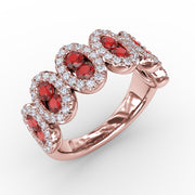 Think Like A Queen Ruby and Diamond Ring
