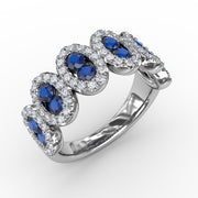 Think Like A Queen Sapphire and Diamond Ring
