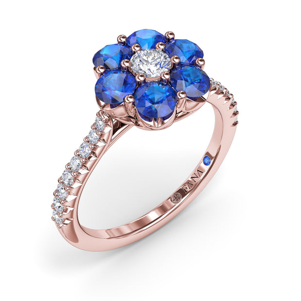 Magnolia Sapphire And Diamond Ring