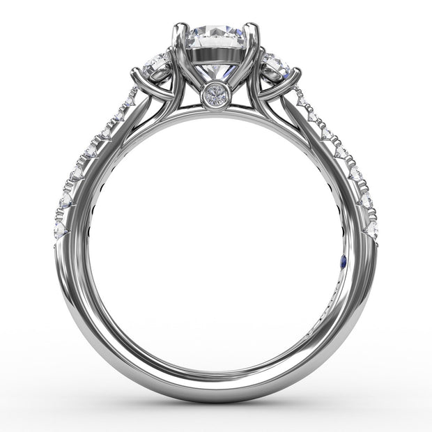 Classic Three Stone Engagement Ring