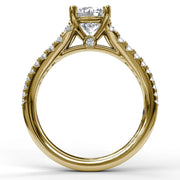 Double Row Graduated Engagement Ring
