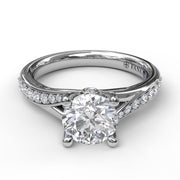 Designer Split Band Engagement Ring