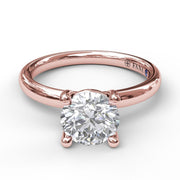 Classic Round Cut Solitaire Engagement Ring
