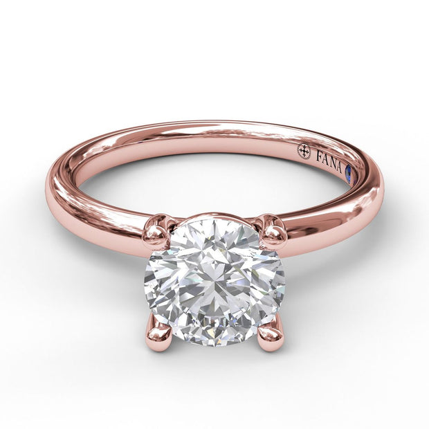 Classic Round Cut Solitaire Engagement Ring