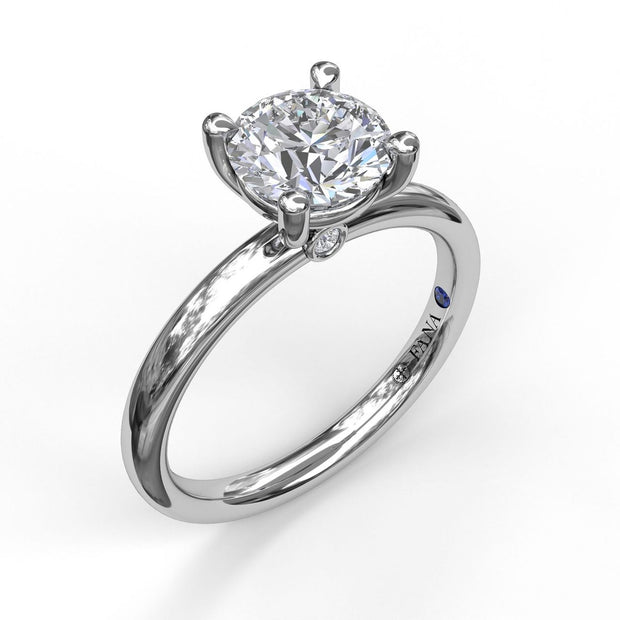 Classic Round Cut Solitaire Engagement Ring