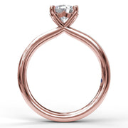 Timeless Round Cut Solitaire Engagement Ring
