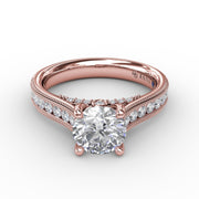 Classic Round Diamond Solitaire Engagement Ring