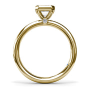 Modest Solitaire Diamond Engagement Ring