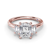Three Stone Beauty Diamond Engagement Ring