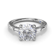 Tapered Baguette Diamond Engagement Ring