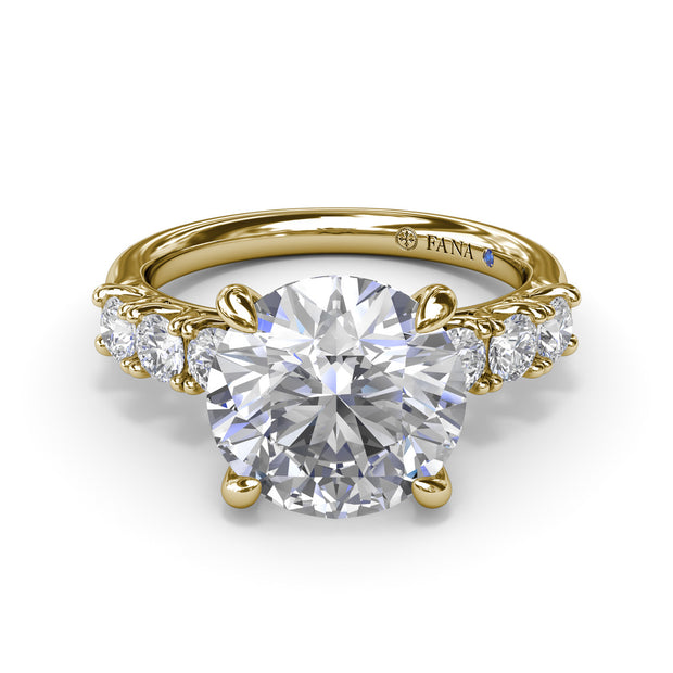 Shimmering Round Diamond Engagement Ring