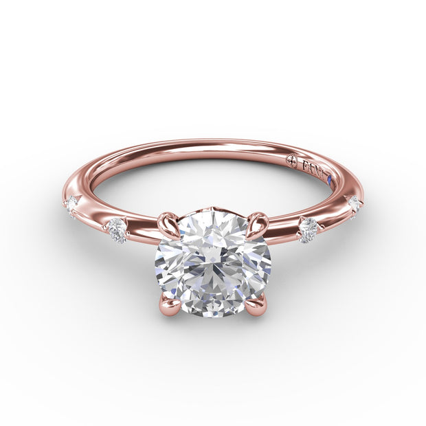 Captivating Raindrop Diamond Engagement Ring