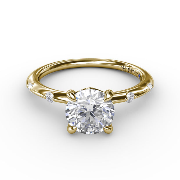 Captivating Raindrop Diamond Engagement Ring