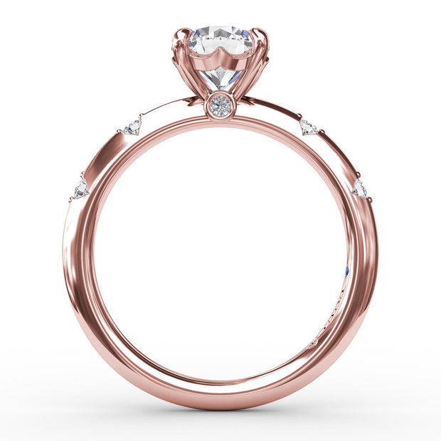 Captivating Raindrop Diamond Engagement Ring