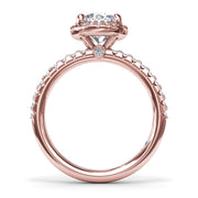Simply Stunning Diamond Halo Engagement Ring