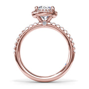 Simply Stunning Diamond Halo Engagement Ring