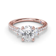 Dynamic Trio Diamond Engagement Ring