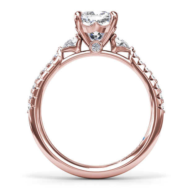 Dynamic Diamond Engagement Ring