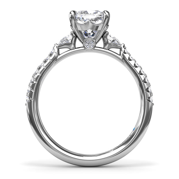 Dynamic Diamond Engagement Ring