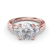Tapered Baguette Diamond Engagement Ring