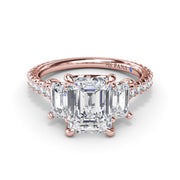 Three Stone Beauty Diamond Engagement Ring