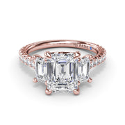 Three Stone Beauty Diamond Engagement Ring
