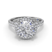 Diamonds Galore Halo Engagement Ring