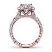 Diamonds Galore Halo Engagement Ring
