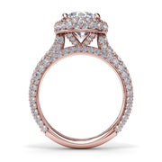 Diamonds Galore Halo Engagement Ring