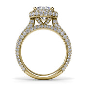 Diamonds Galore Halo Engagement Ring