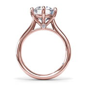 Six Prong Diamond Engagement Ring
