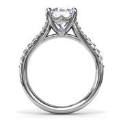 Diamond Split Shank Engagement Ring